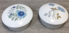 2x Wedgewood Ice Rose Trinket
