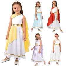 Girls Roman Costume V Neck