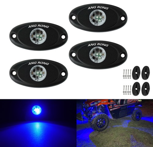 Blue led rock light under - light,
