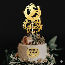 Horseshoe Birthday Cake Topper