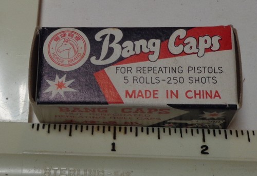 Empty box that held caps - box,