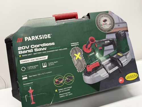 Parkside 20v cordless band saw - 20v,