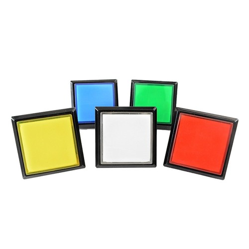 Big arcade square push buttons - arcade,