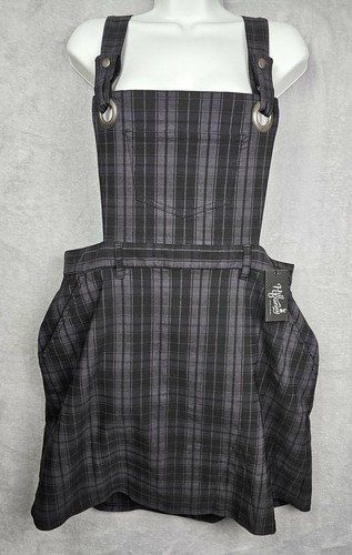Hell bunny 2xl grey plaid - hell,
