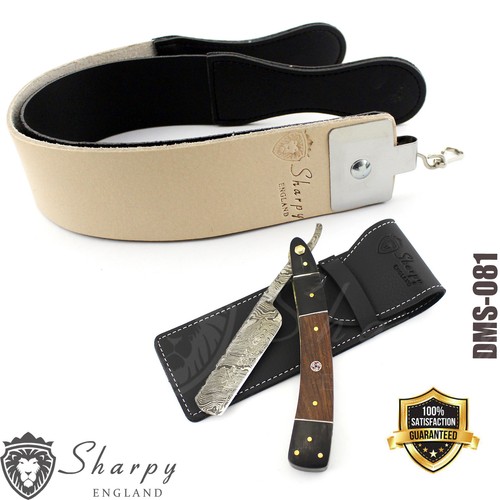 Damascus steel straight razor - steel,