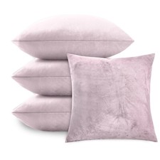 Velvet Cushions Filled or Cushion Covers Pack 4, 2, 1  Bed Sofa Decor Pillows