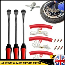 Tire Spoon Lever Iron Tool Kit For Motorcycle With Bike Wheel Rim Protector 2SET