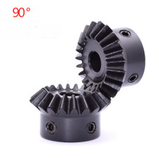 1 PCS 1/1.5/2 Module Bevel Gears 90 ° 1:1 Speed Ratio Bevel Gear C45 Steel 