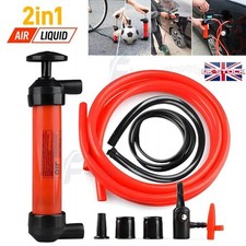 Hand Siphon Syphon Pump Water Fuel Petrol Oil Diesel Transfer Extractor Inflator