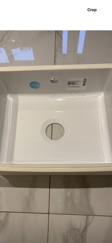 White ceramic under mounted - ceramic, under-mounted