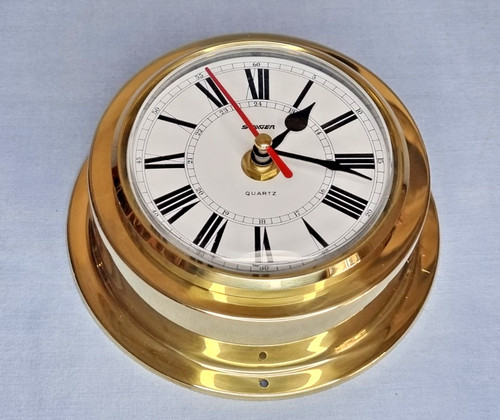 Vintage ships brass wall - , clock