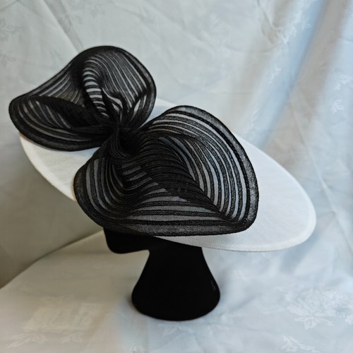 Pure white black - white, bow