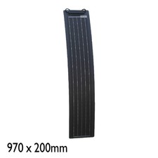 30w 12v Flexible Black Solar