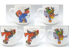 Set lot 5 Arcopal France clown