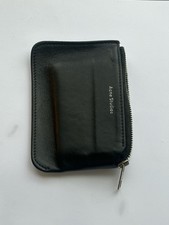 Acne Studios Zip Wallet Black Leather 