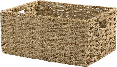 Rectangular seagrass basket - seagrass,