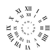 Stencil Clock Face Roman