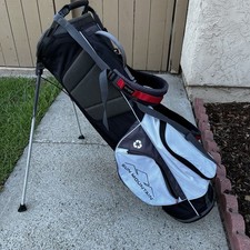 Sun Mountain Eco-Lite Stand Golf Bag 4-Way Divider Dual Strap Light Gray/Black