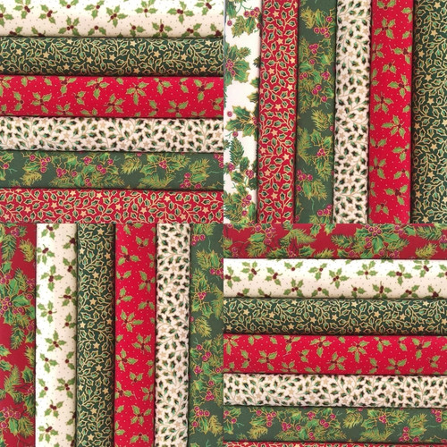 Holly mix christmas cotton - christmas,