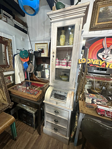 Antique narrow secretary - narrow, desk