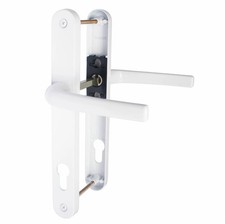 Upvc door handle white - upvc, sprung