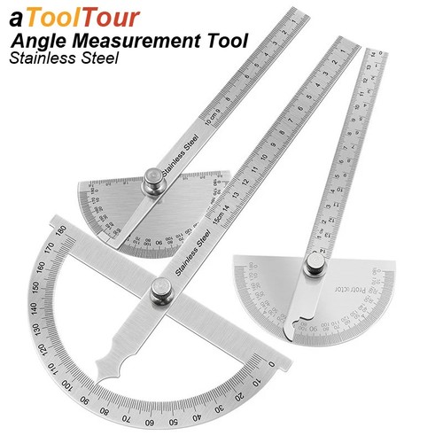 Stainless steel protractor - steel,