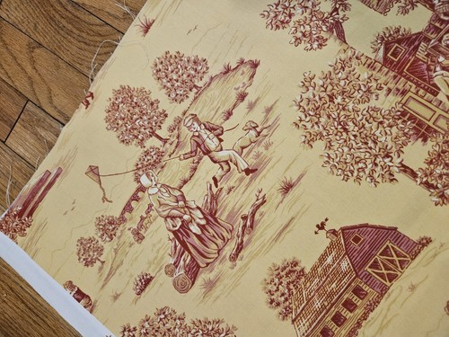 Toile fabric cotton - cotton, yellow