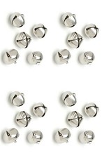 10mm Jingle Bells Gold or Silver Metal Bell with Tie Loop Xmas Christmas