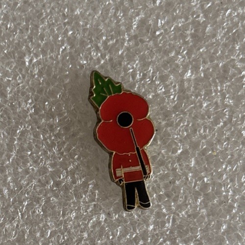 Rare poppy remembrance pin - remembrance,
