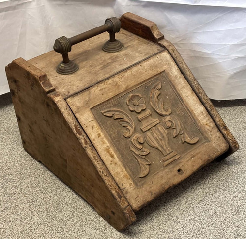 Vintage wooden coal - vintage,