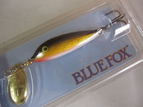 Blue fox vibrax minnow spin - blue,