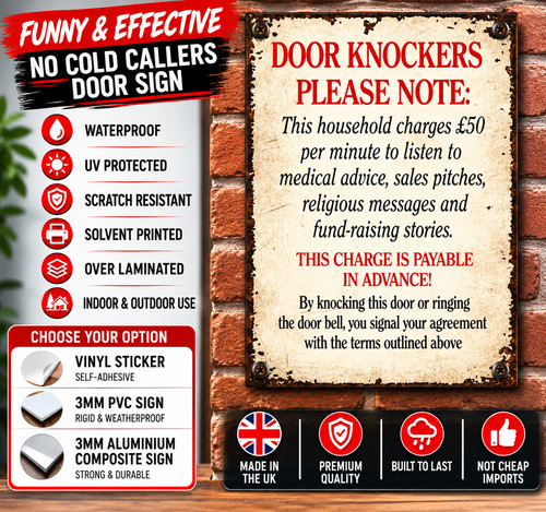 Funny cold callers door - funny,