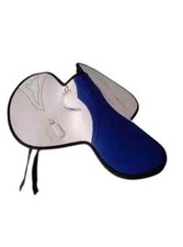 Blue /White Synthetic Race Exercise Saddle Light Weight All Size Racing Saddle
