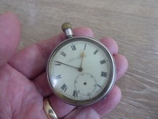 ANTIQUE ACME LEVER H. SAMUEL SOLID SILVER GENTS POCKET WATCH