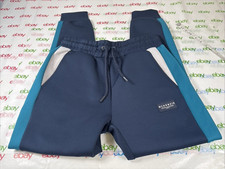 McKenzie Navy Essential Cuff Pants Drawstring Pocket Size Large