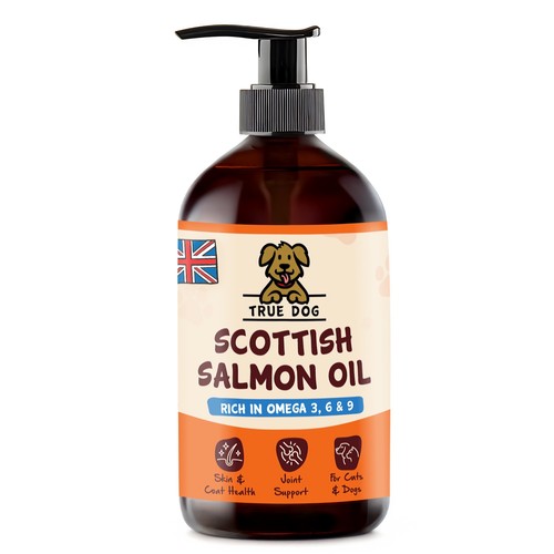 Pure salmon oil 500ml with - salmon,