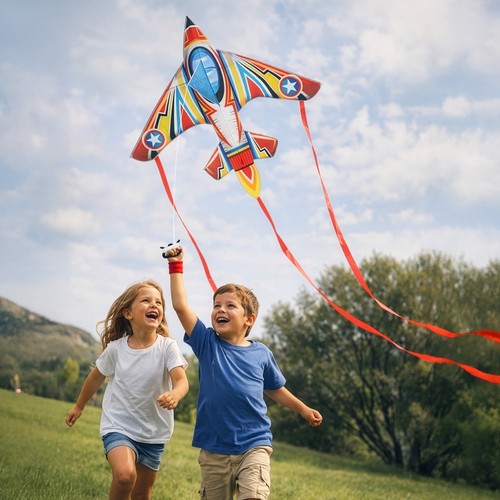 Aeroplane kite for children - kite,