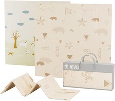 Baby Play Mat Large Reversible Foldable Waterproof Foam 180x150cm Non-Slip