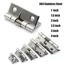 Self Closing Hinge Stainless Steel Spring Door Hinge Hardware 1/1.5/2/2.5/3/4"