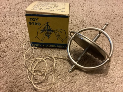 Vintage toy gyro - vintage, gyroscope