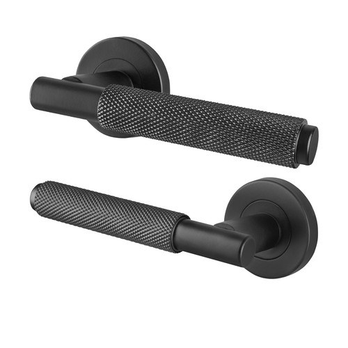 Door handles turned - handles, knurled