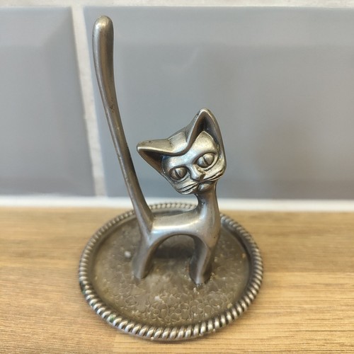Vintage seba silver plated - vintage, cat