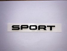 Scritta Range Rover Sport / Discovery Sport  Nera Lucida Total Black