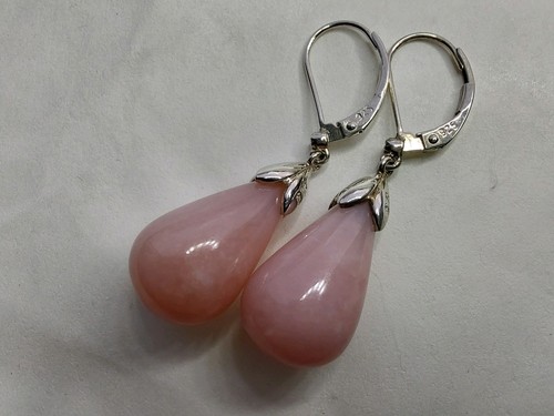 Sterling silver pink - silver, drop