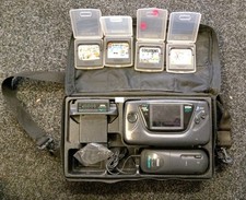 Sega Game Gear Console With In Carry Case With Battery Pack And Four Games