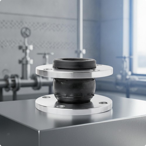 Flanged rubber bellows - flanged,