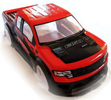 RC F150 Red Truck Body Shell