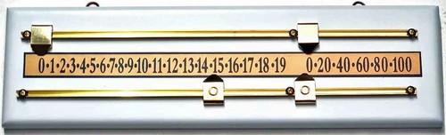 White snooker scoreboard - white,