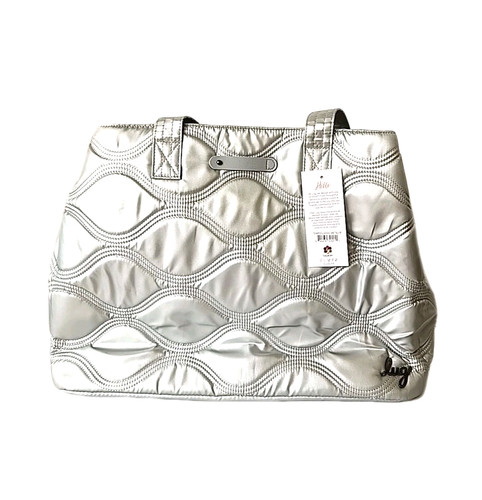 Lug tempo tote metallic silver - tote,