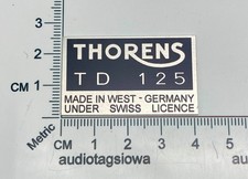 Thorens TD 125 Turntable Badge